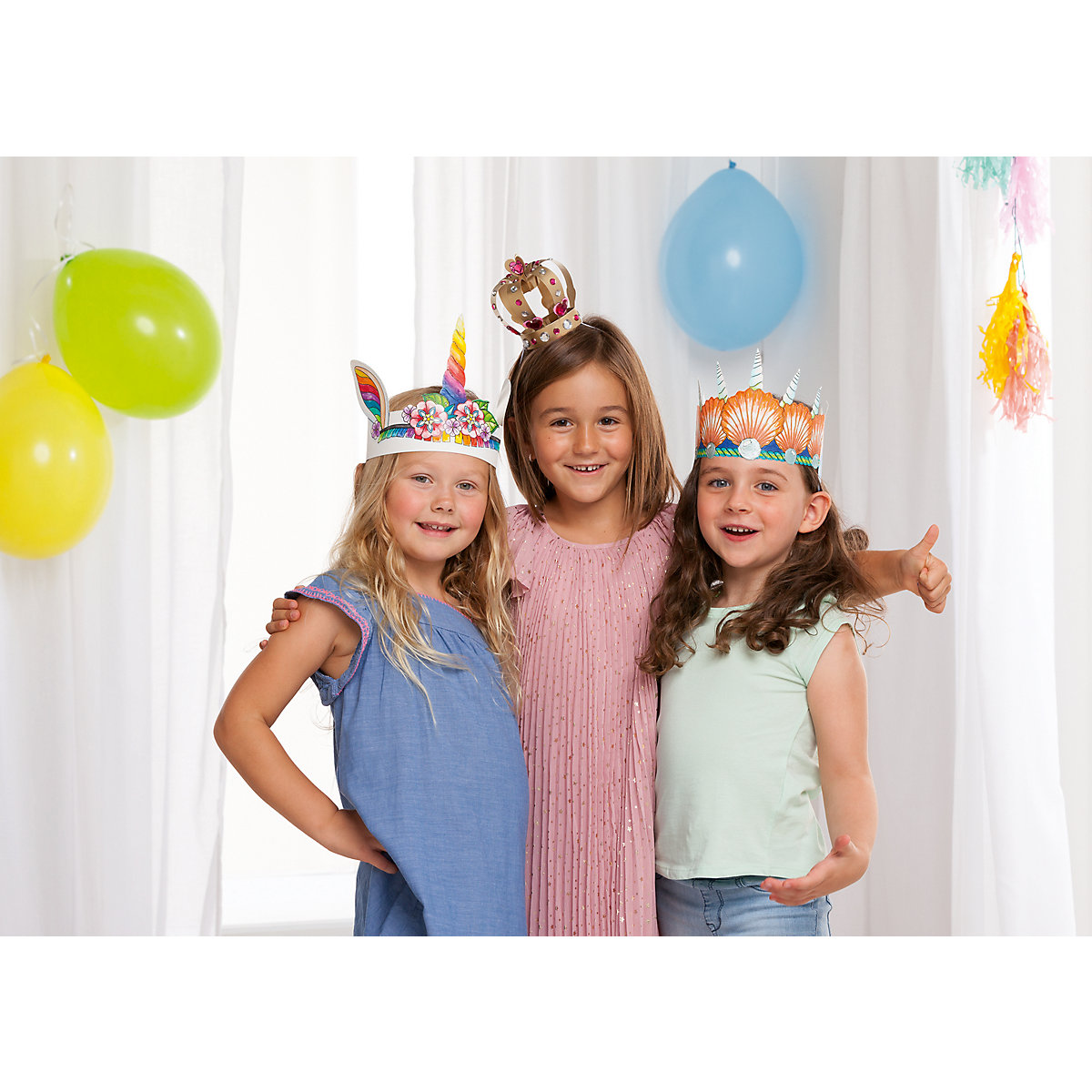 Bastelset Kinderhüte Märchen, 3 Stück