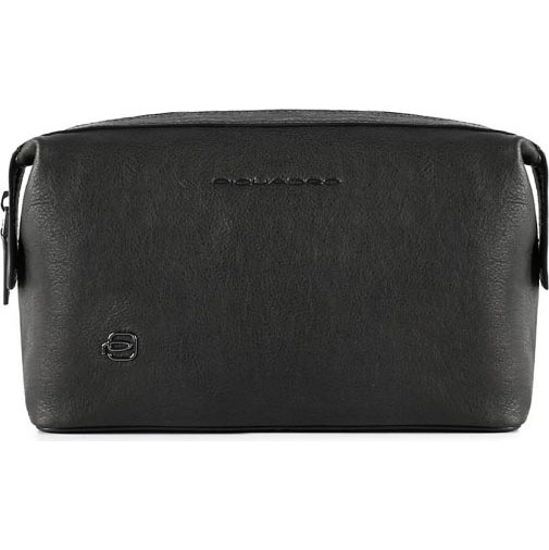 Piquadro Black Square Kulturbeutel Leder 23 cm