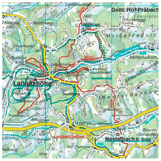 Freytag & Berndt - Graz-Hügelland-Schöckland-Gleisdorf-Weiz-Raabklamm - Wanderkarte