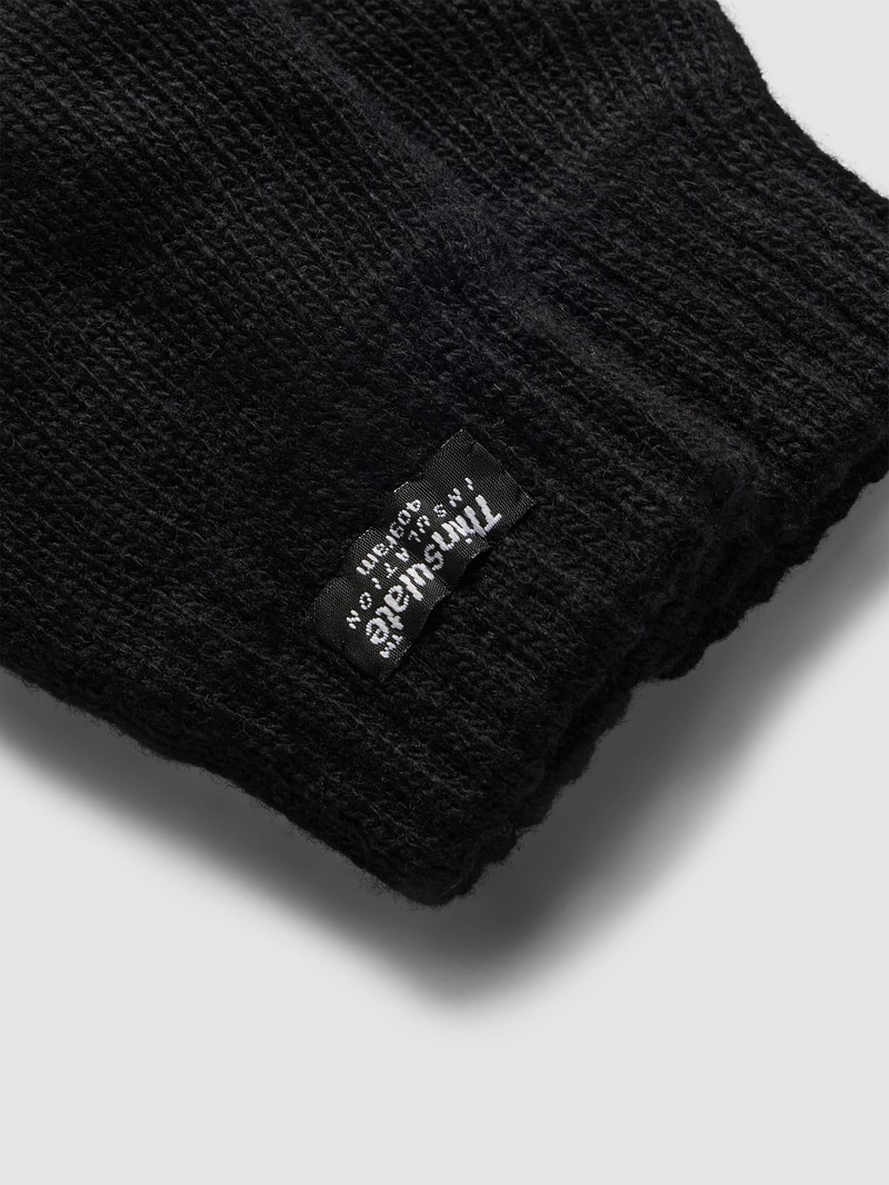 Handschuhe mit fingerlosem Design in schwarz