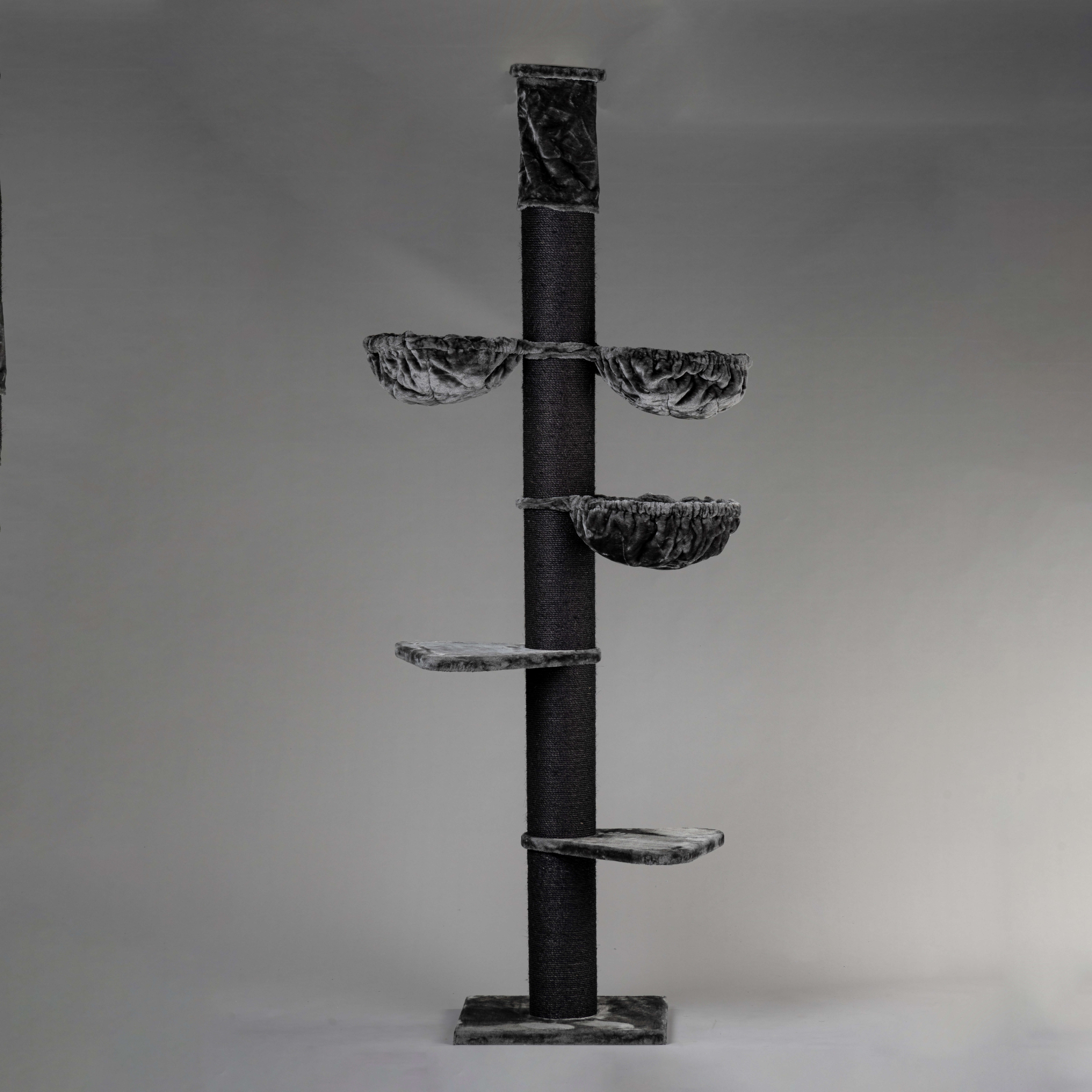 RHR Quality Kratzbäume RHR Quality Kratzbaum Maine Coon Tower anthrazit/ schwarz