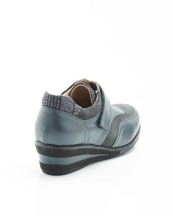 Derbies à scratch dessus cuir irisé
