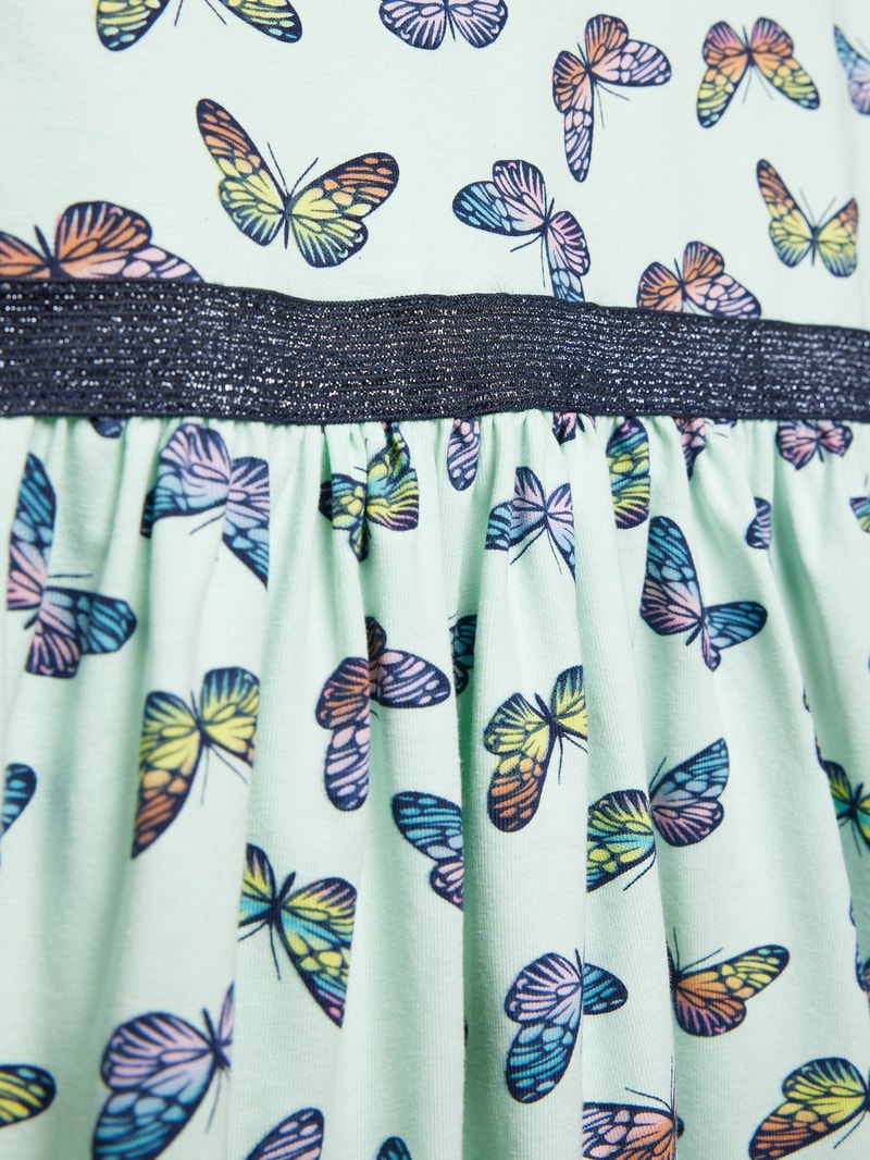 Kleid mit Allover-Muster in mint