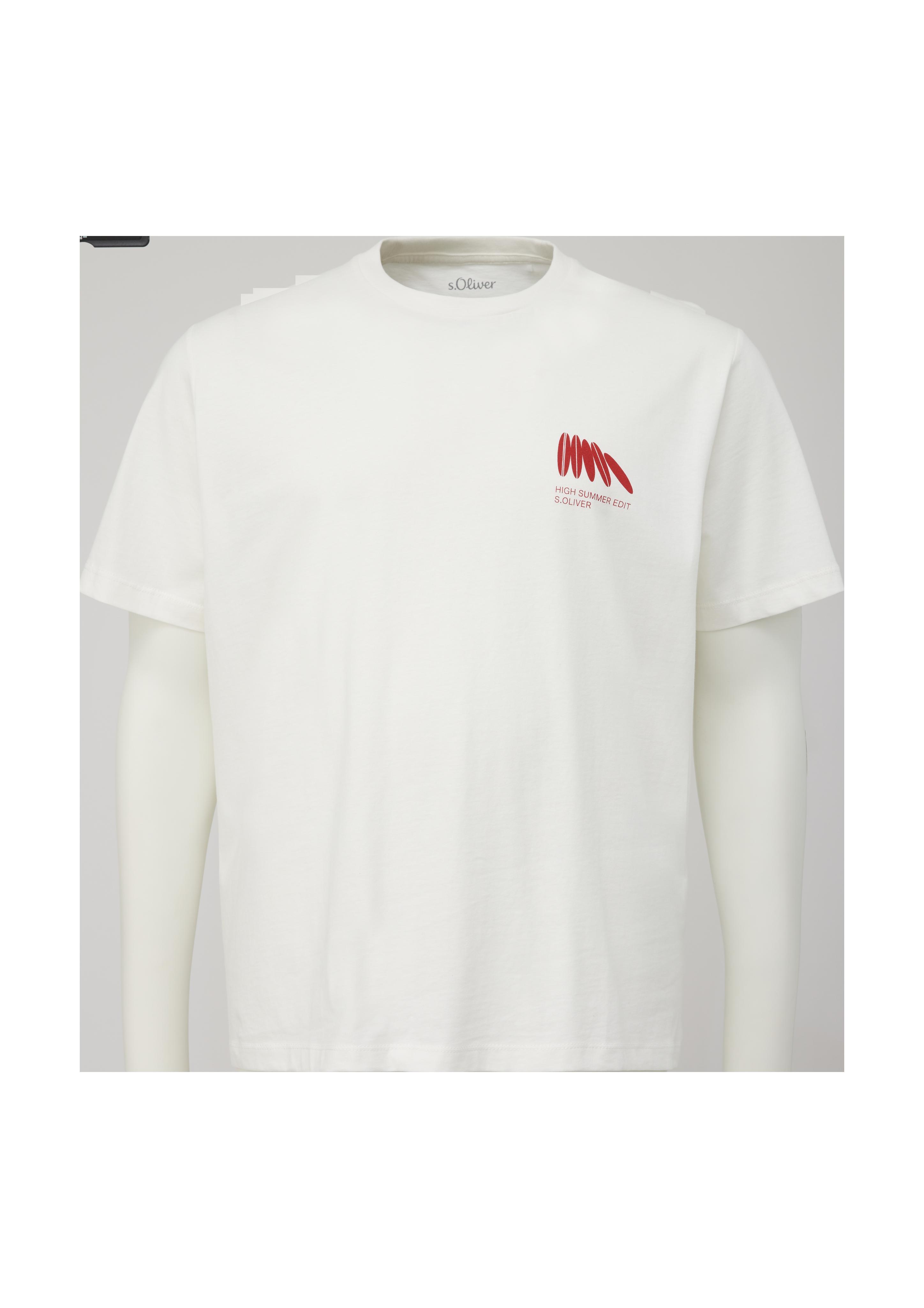 Baumwoll-Shirt mit Frontprint  2135646-01D2
