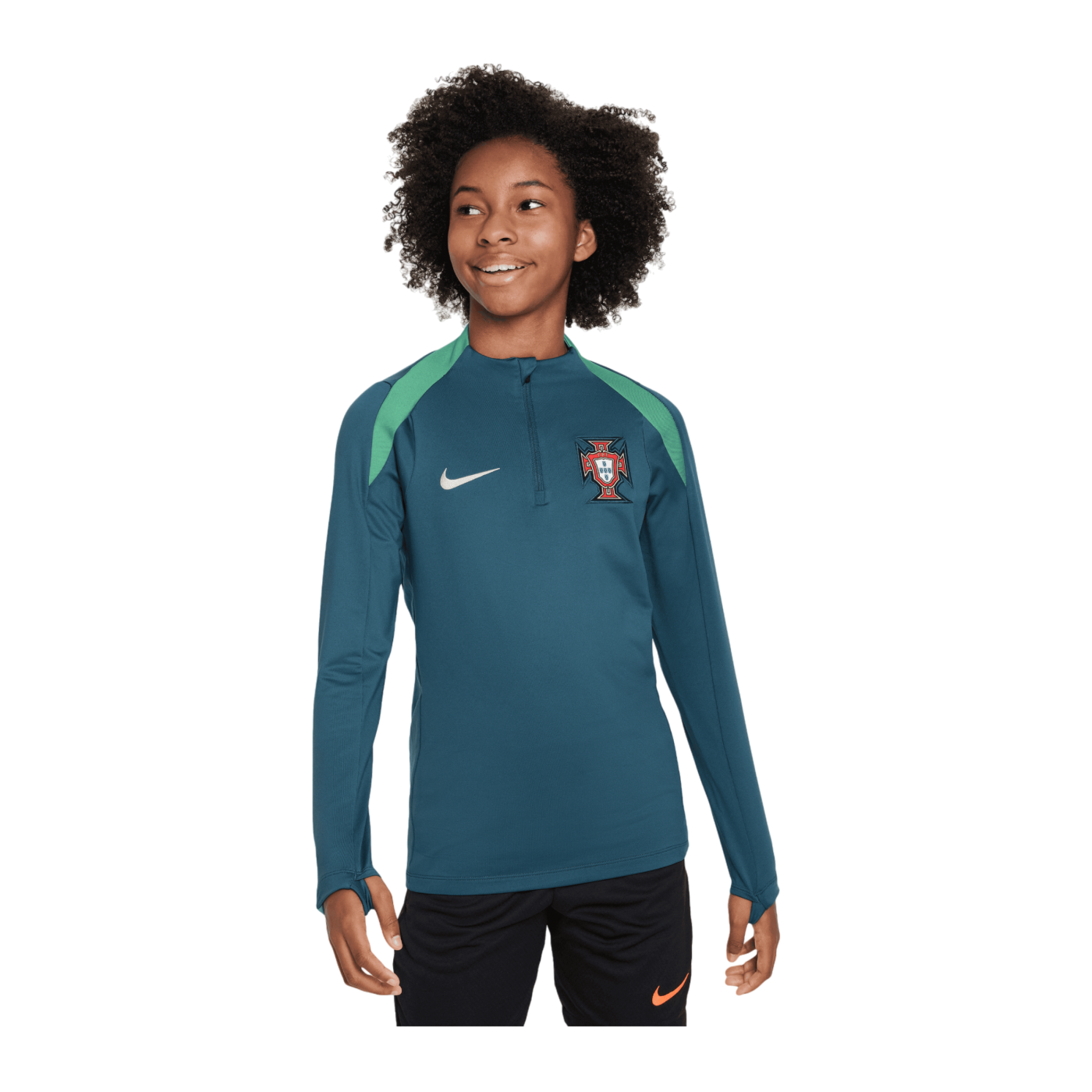 Nike Portugal Drill Top Kids EM 2024 Grün F381