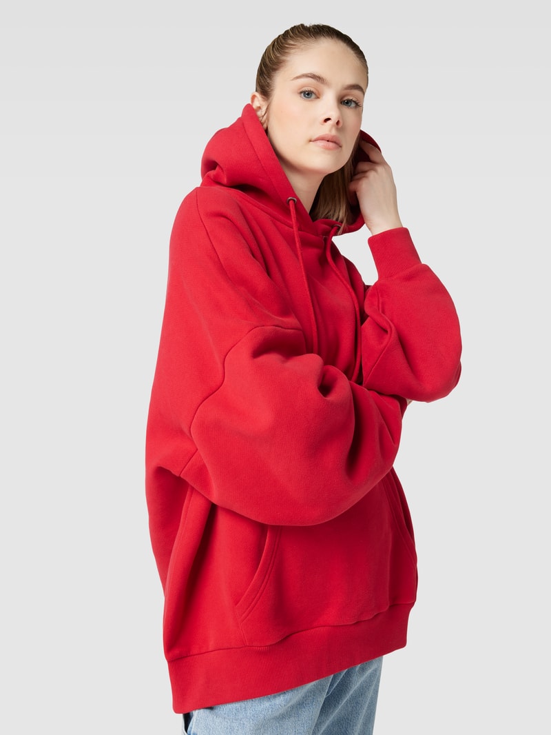 Hoodie mit Känguru-Tasche in dunkelrot