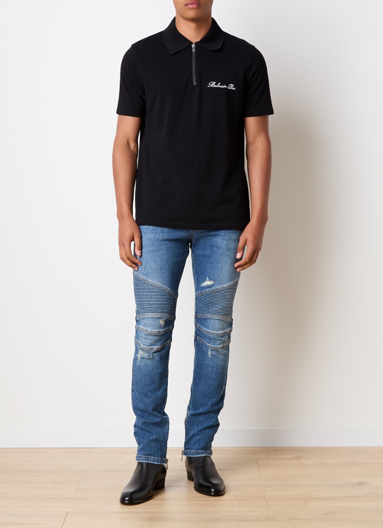Jeansy Balmain slim-fit, średnie wyblaknięcie