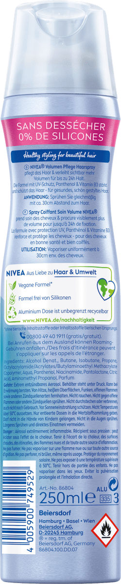 Haarspray Volumen Pflege, 250 ml