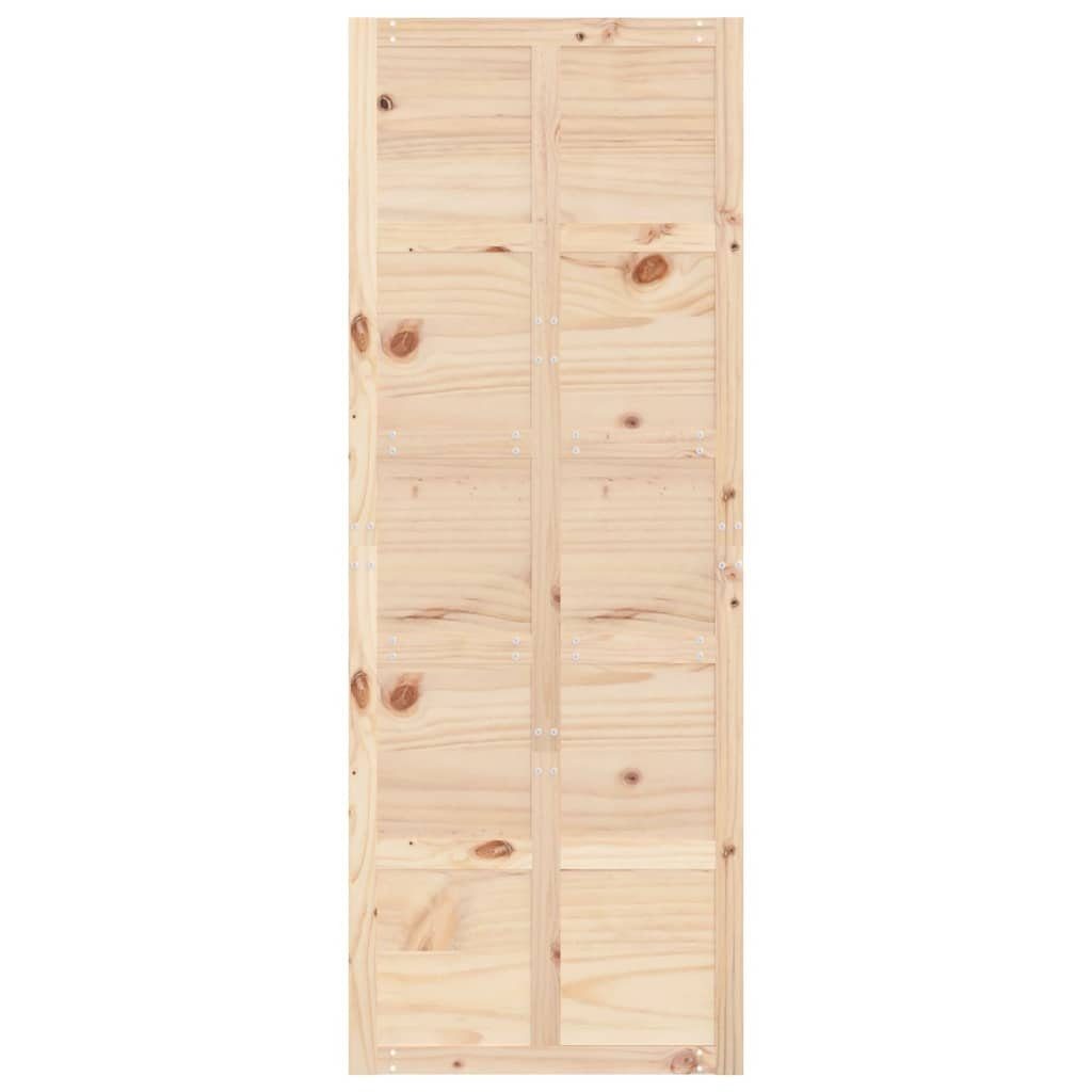 vidaXL Schiebetür Scheunentür 80x1,8x214 cm Massivholz Kiefer (1-St)