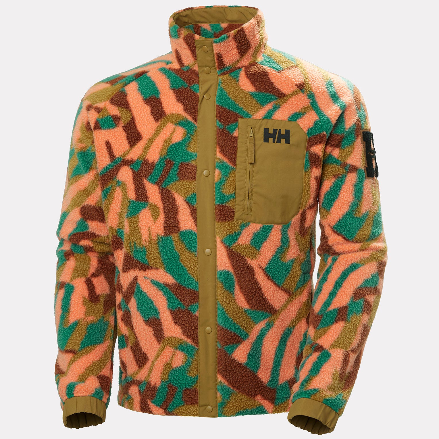 Men's Panorama Printed Pile Snap