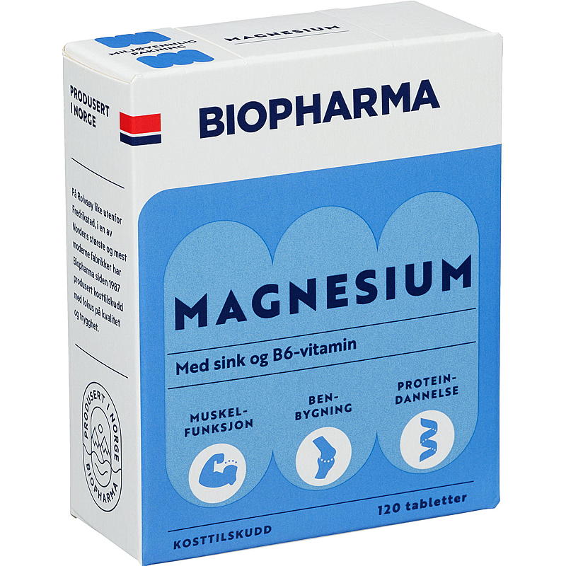 Biopharma Magnesium 120 stk Biopharma