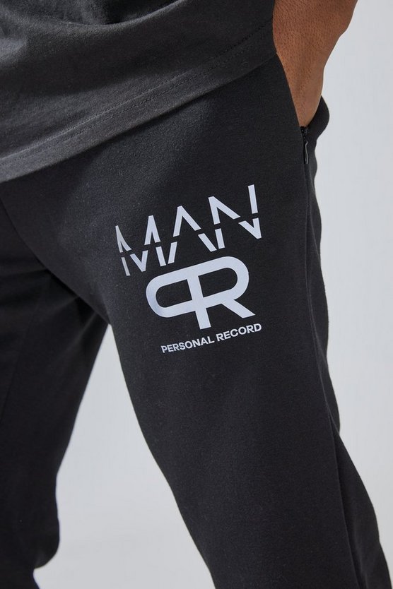 Man Active Jogginghose mit reflektierendem Print