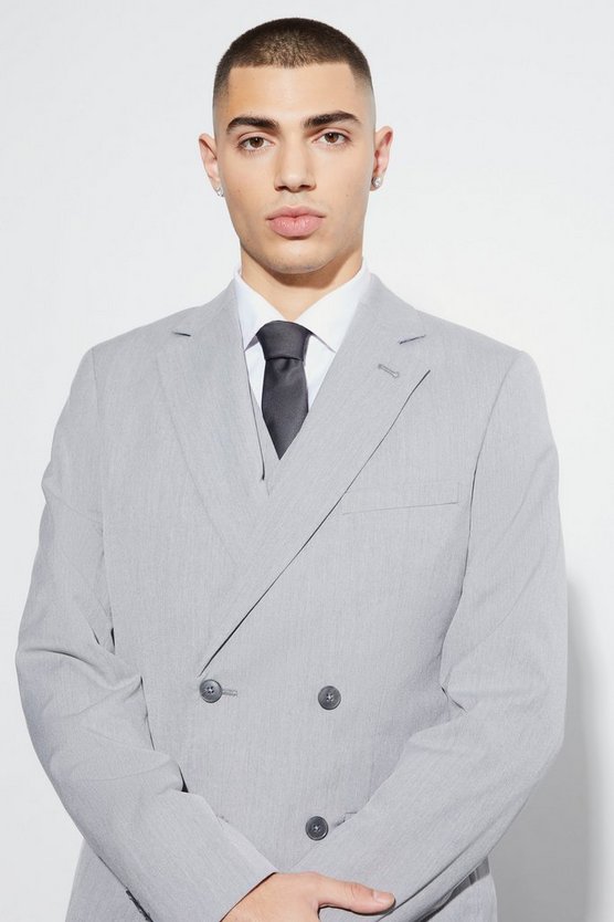Zweireihige Slim Anzugjacke