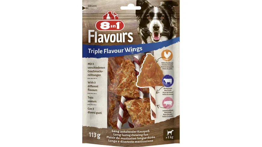 8in1 TRIPLE FLAVOUR wings 113g
