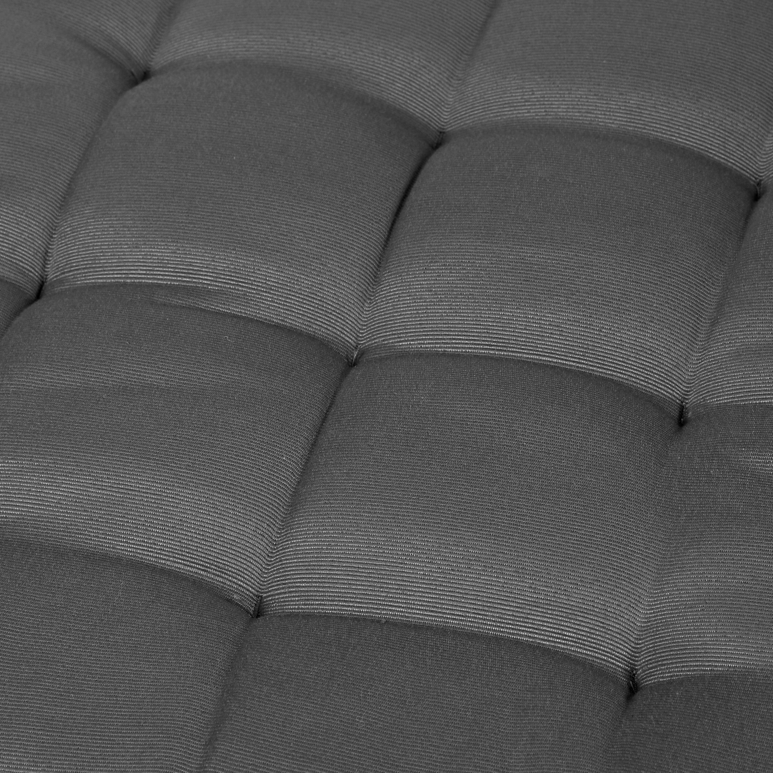 NatureMark Sitzkissen Sitzkissen 40 X 40 CM, 4er Pack Stuhlkissen mit Bändern Gr. 40x40 cm Sitzkissen gefüllt, Anthrazit