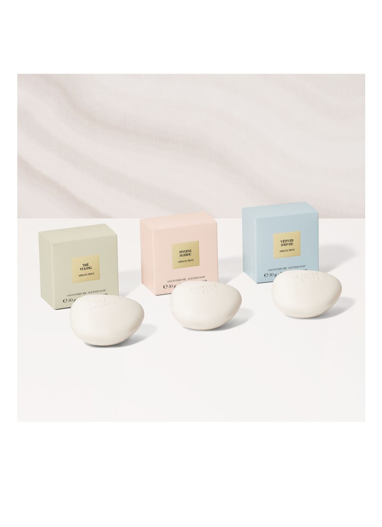 Armani Privé Les Eaux Handsoaps Discovery Trio Set - set pentru îngrijirea mâinilor