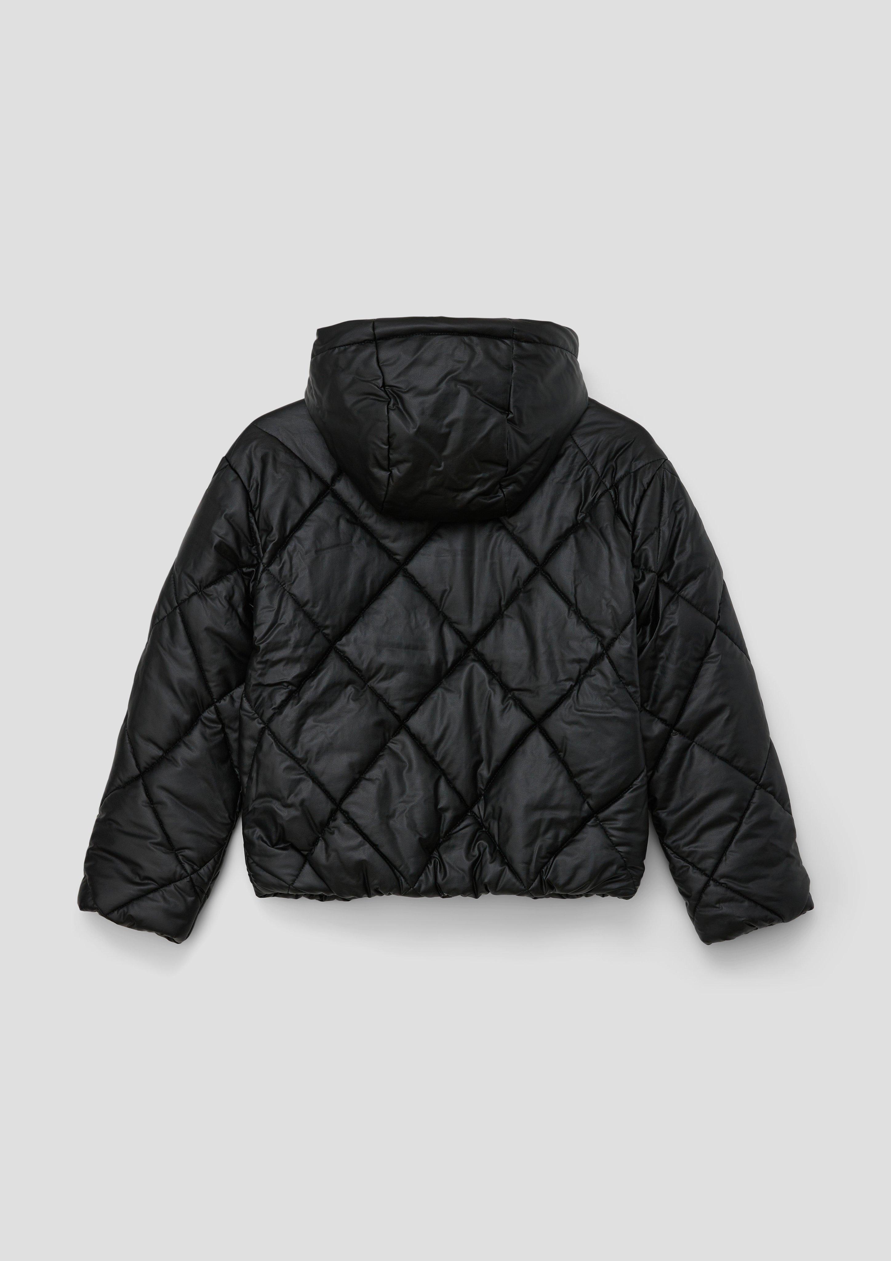 Steppjacke in Leder-Optik  2132213-9999