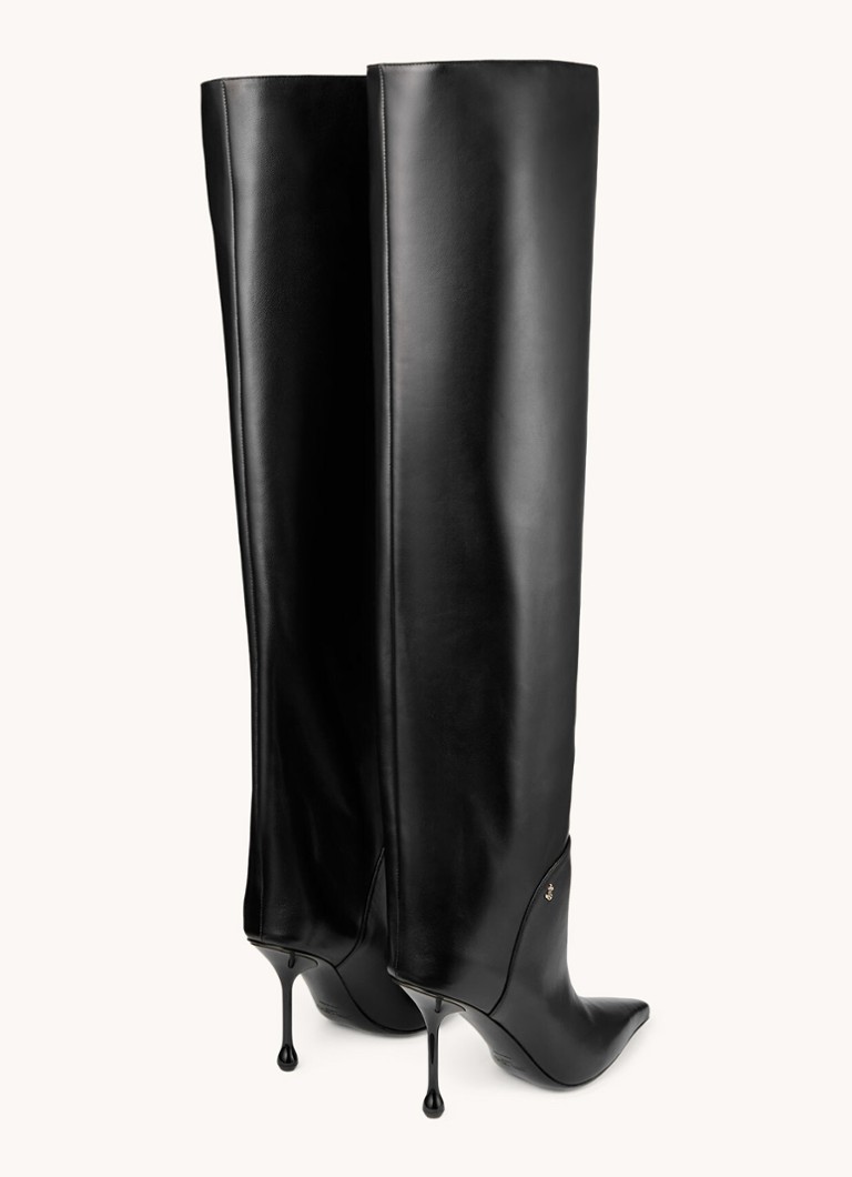 Jimmy Choo  Cycas Over The Knee 95 laars van leer