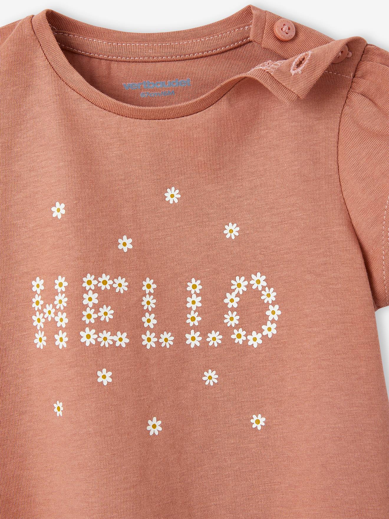 Lot de 2 T-shirts basics bébé manches courtes bleu grisé