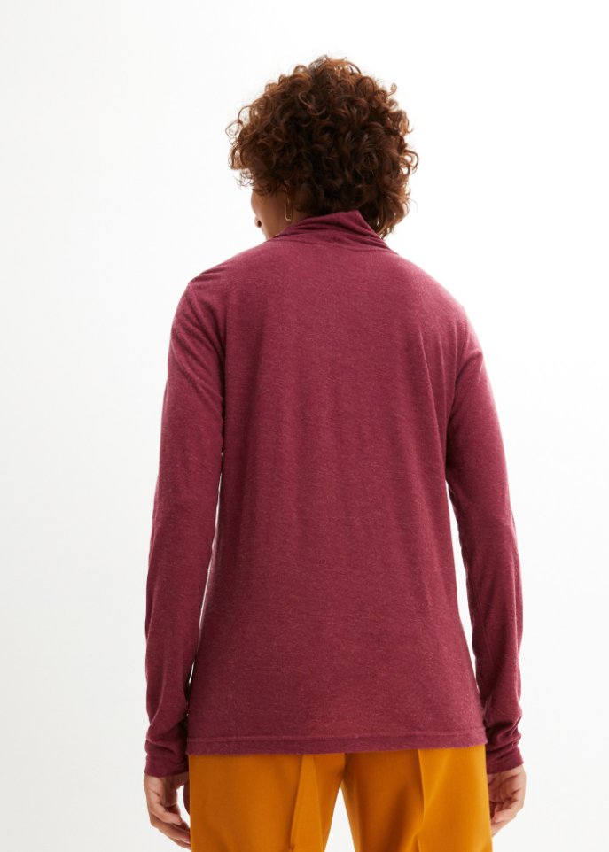Rollkragenshirt mit Wollanteil