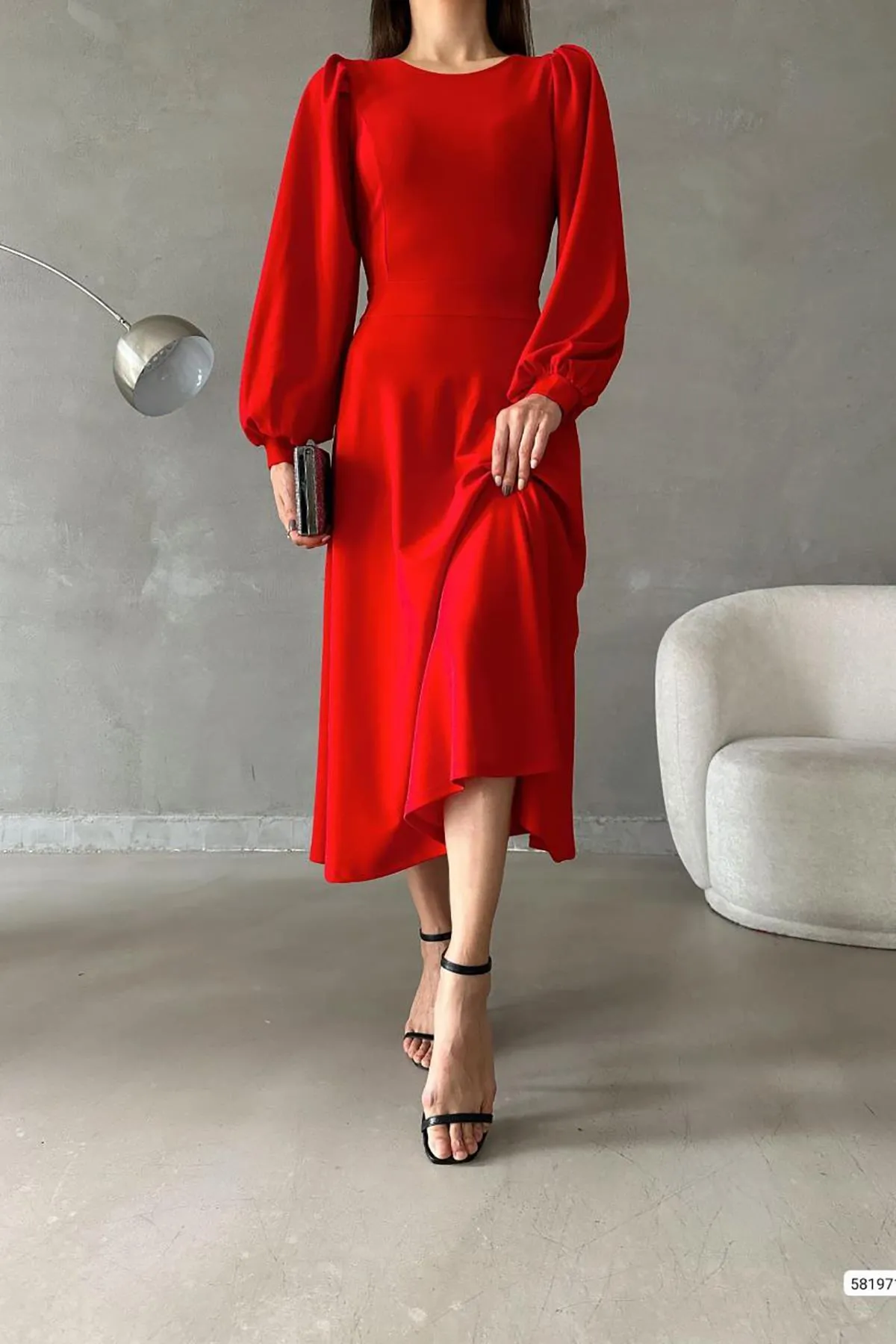 Deafox  Kleid - Rot - A-Linie