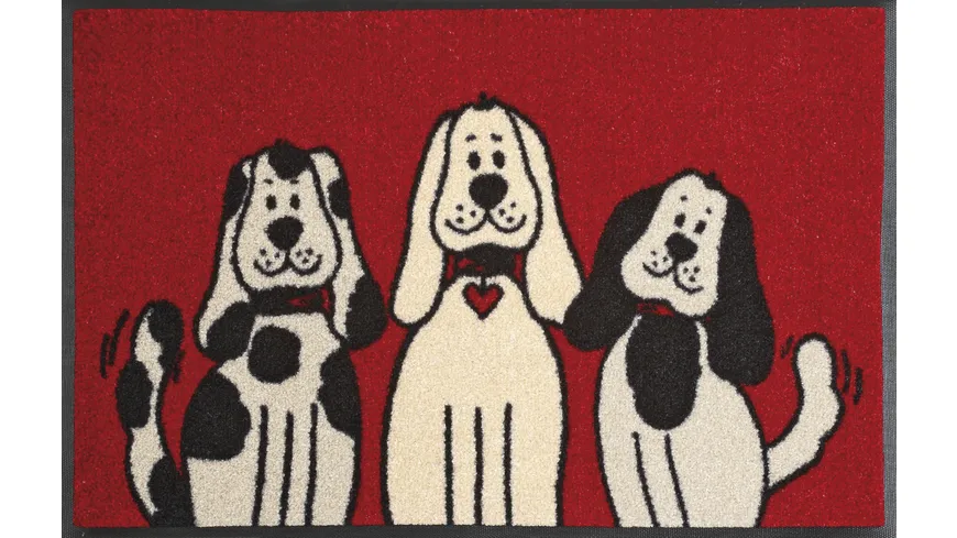 wash+dry Fußmatte Three Dogs 50x75cm