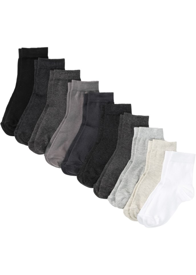 Kurzsocken Basic (10er Pack) mit Bio-Baumwolle