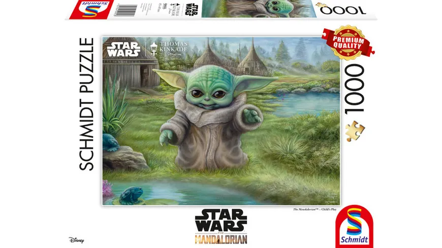 Schmidt Spiele - Erwachsenenpuzzle - The Mandalorian Grogu Das Kind, 1000 Teile