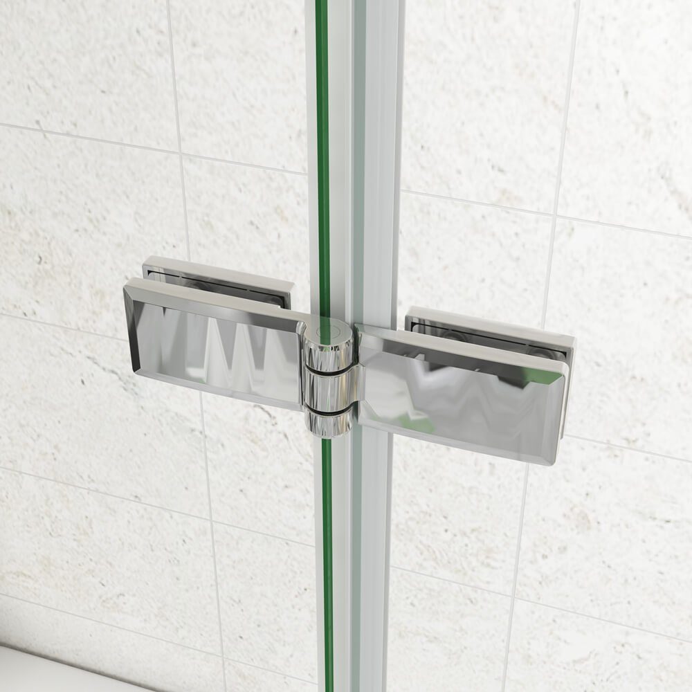 duschspa Badewannenaufsatz Faltwand mit Seitenwand Badewannenaufsatz Duschtrennwand auf Badewanne, Einscheibensicherheitsglas, Sicherheitsglas, (Set), Glas, Breite 130cm