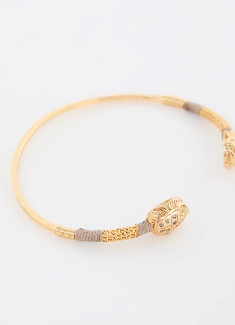 Gas Bijoux Duality bangle gold-plated