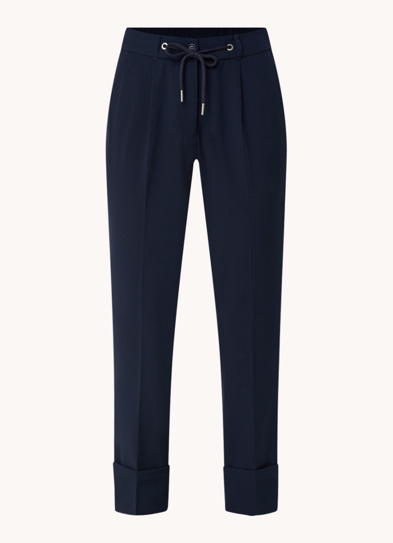 Pantalon court Summum à taille mi-haute et coupe fuselée avec poches latérales