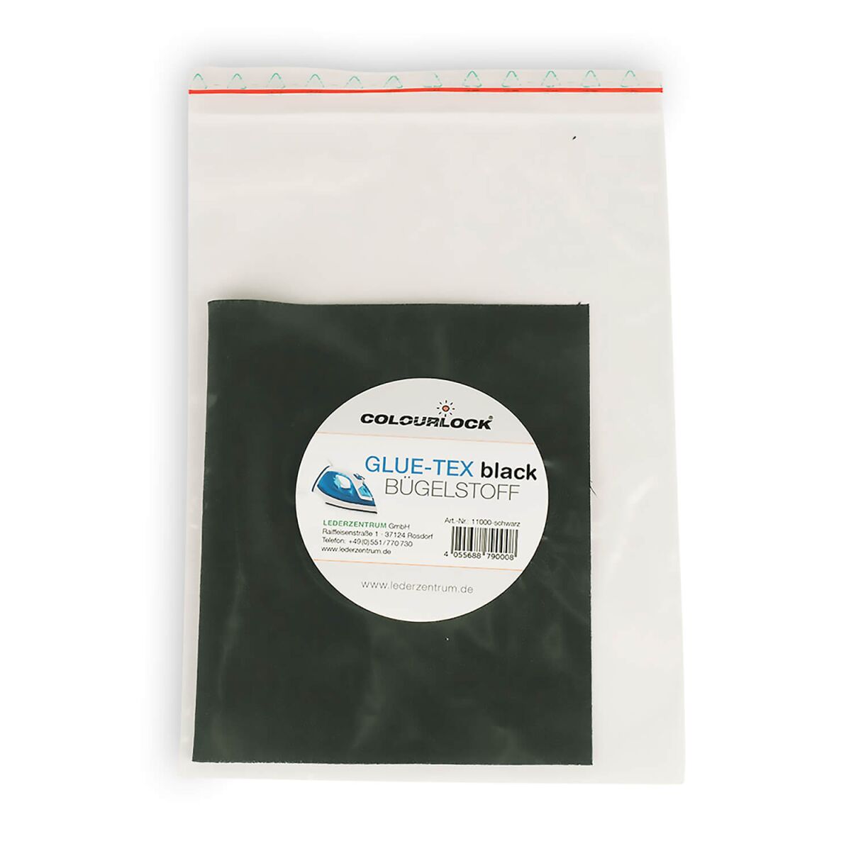 Colourlock Glue-Tex Bügelstoff schwarz