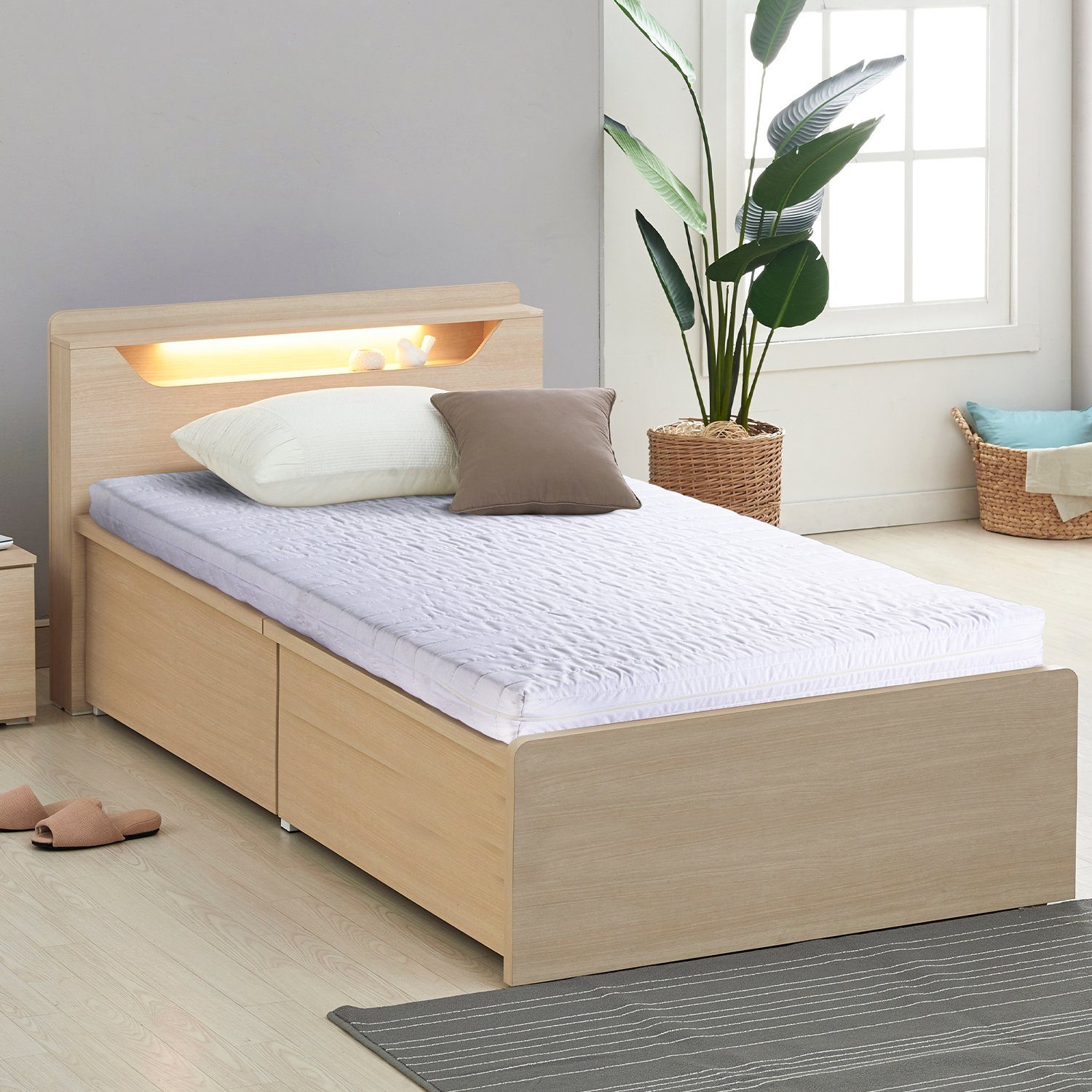 Komfortschaummatratze Easy Comfort Matratze Komfortschaum Rollmatratze Härtegrad 3 (H3) Weiß 160x200 cm, Como, 12 cm hoch