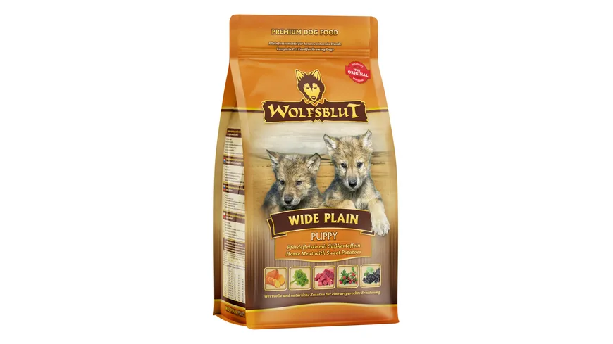 Wolfsblut Hundetrockenfutter Puppy Wide Plain Pferdefleisch & Süßkartoffel 500 g