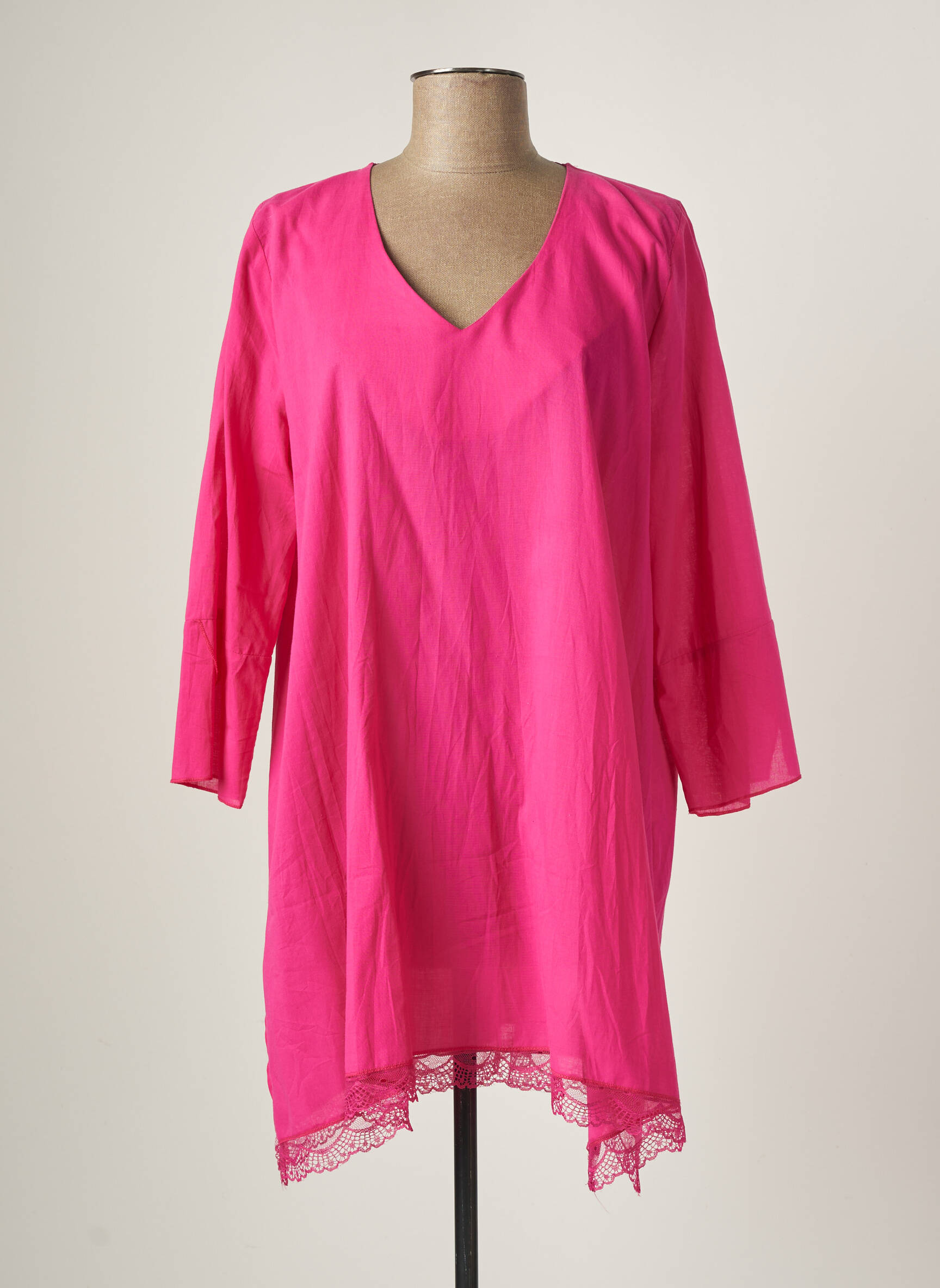 Franck Anna Tuniquemanchelongue Femme couleur rose