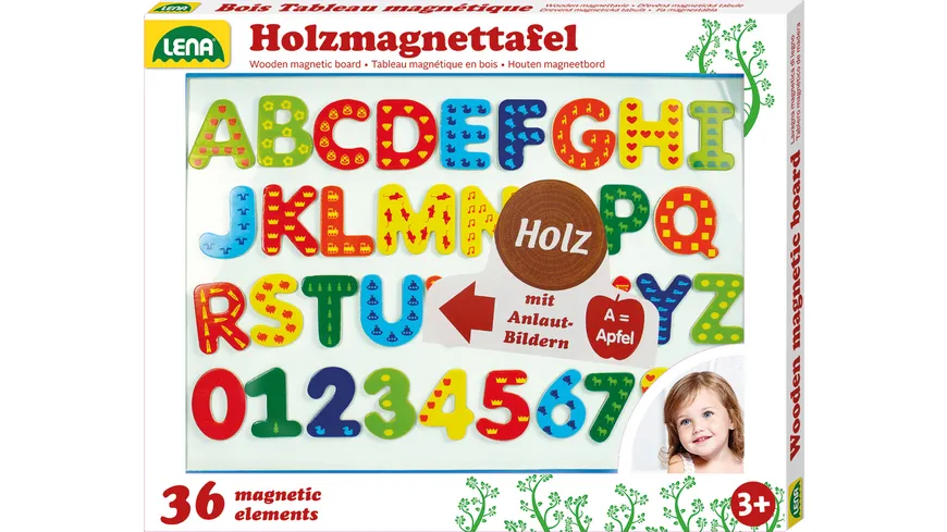 LENA Holz Magnettafel, Schaukarton 65822