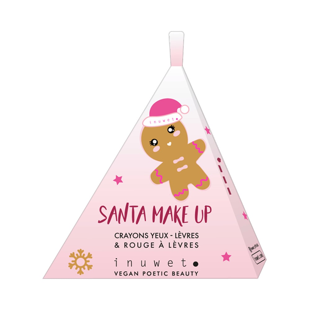Inuwet Santa - Rouge à lèvres Bordeaux & Crayon Yeux Terracotta Maquillage Naturel & Vegan