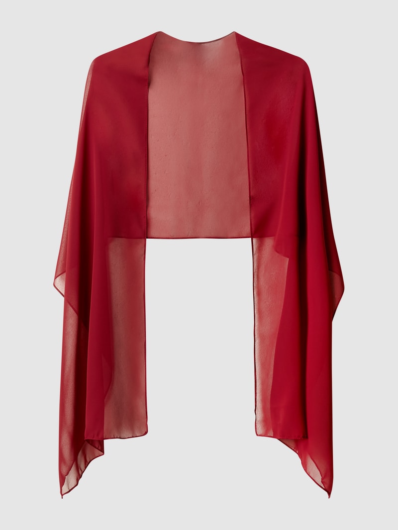 PLUS SIZE Abendkleid aus Tüll und Chiffon in bordeaux rot