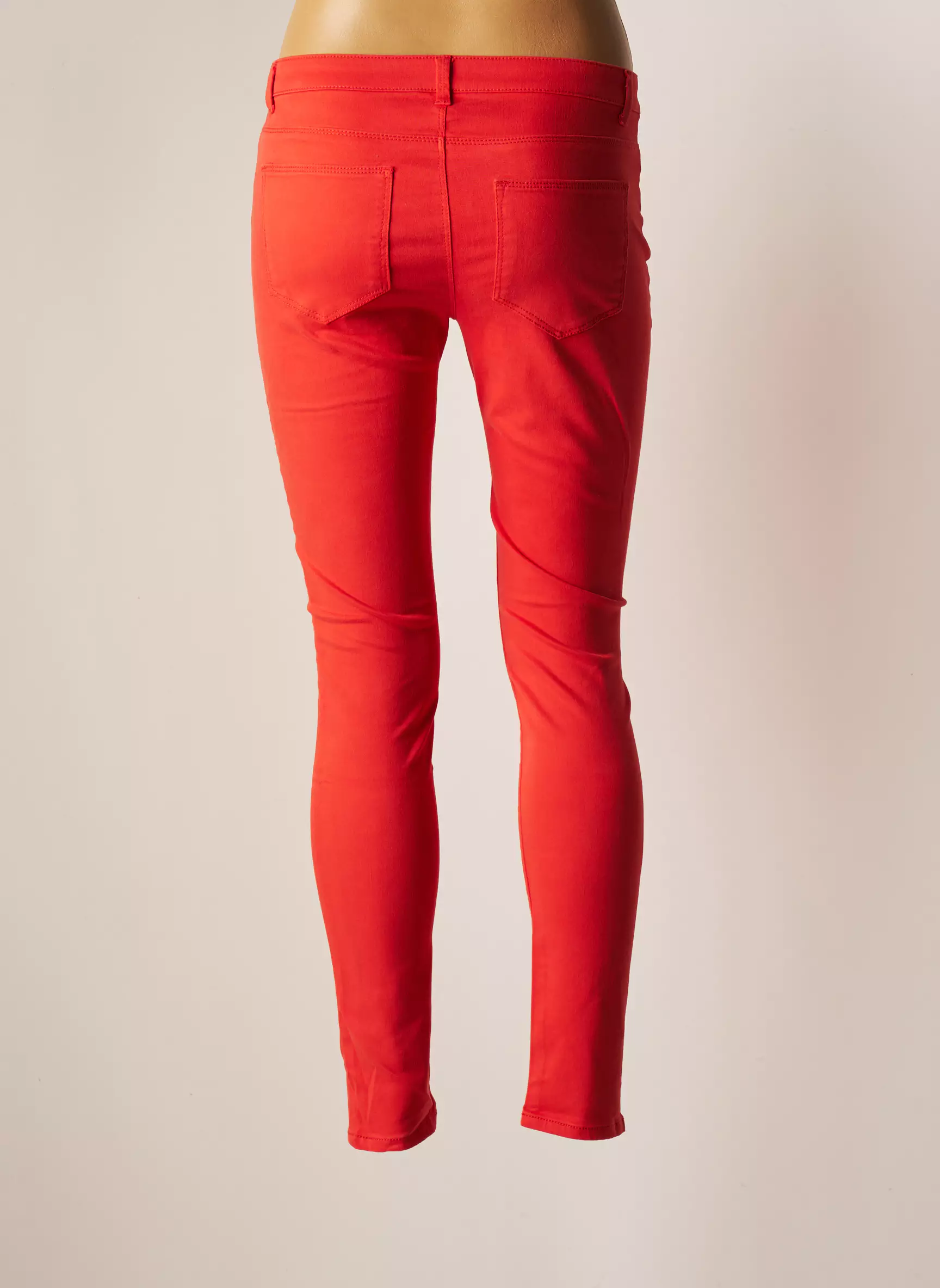 Vero Moda Pantalons Slim Femme couleur orange