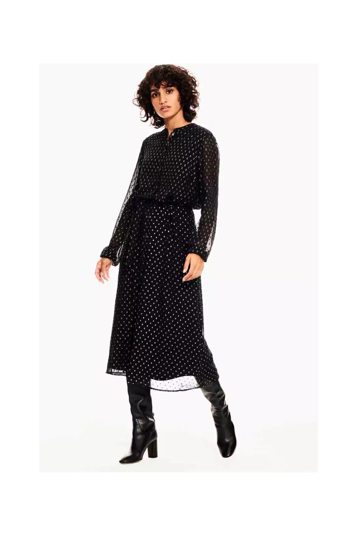 Garcia Robes Mi Longues Femme couleur noir
