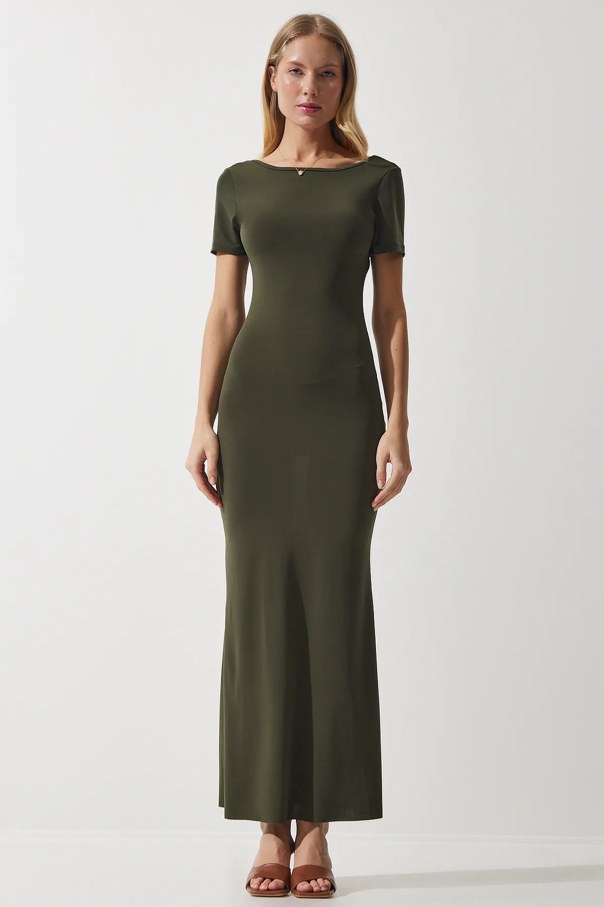 Happiness İstanbul  Kleid - Khaki - A-Linie