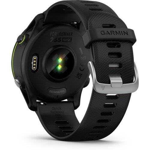 FORERUNNER® 255 MUSIC SCHWARZ MIT SCHNELLWECHSEL-SILIKONARMBAND 22 MM