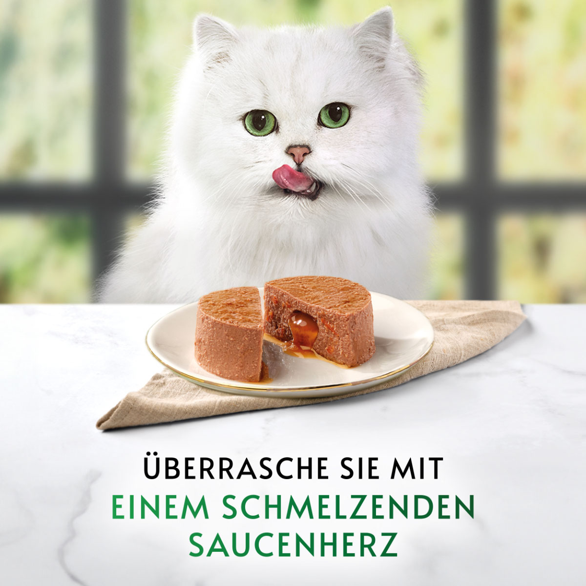 GOURMET Natures Creations Mousse mit Saucenherz Kabeljau