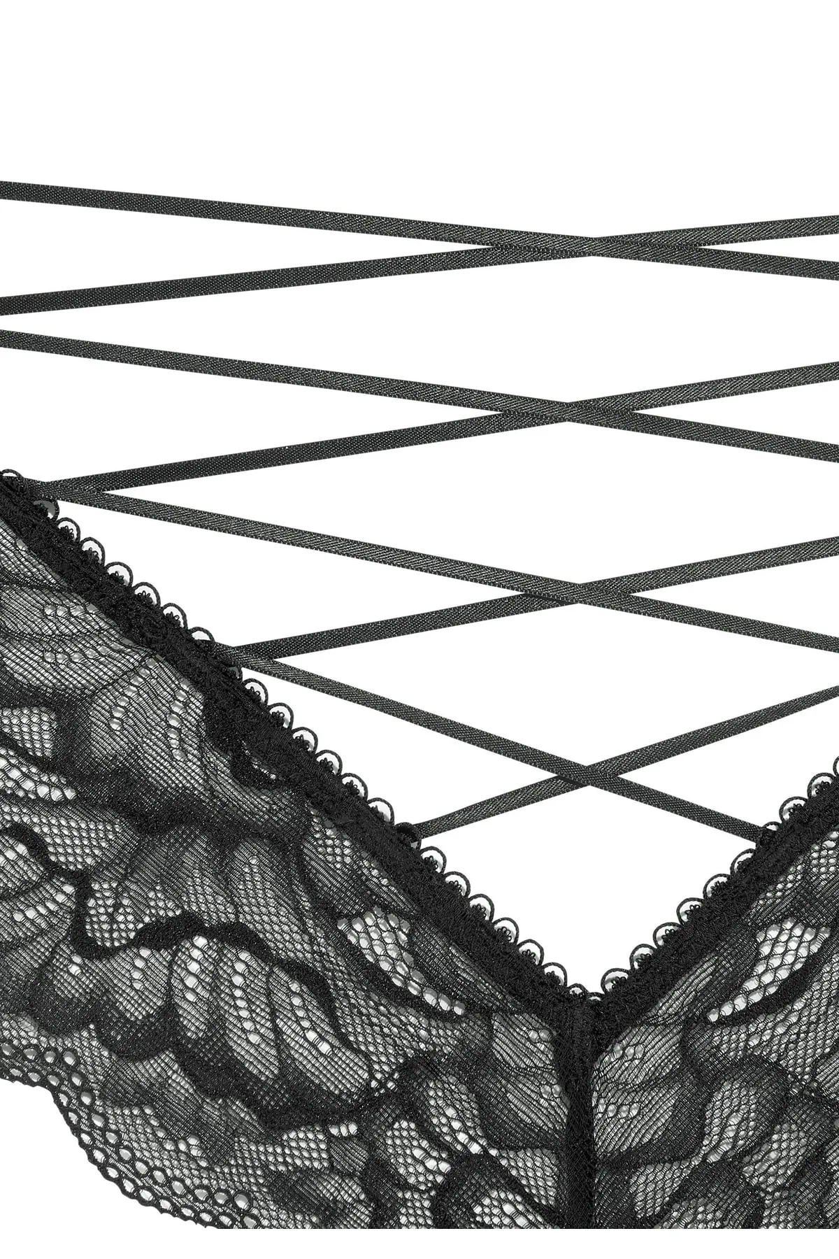 PETITE FLEUR GOLD  Slip - Schwarz - Unifarben