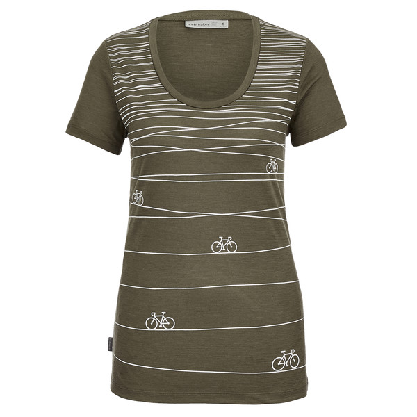 W TECH LITE II SS SCOOP TEE HILL SPRINT Damen - Funktionsshirt