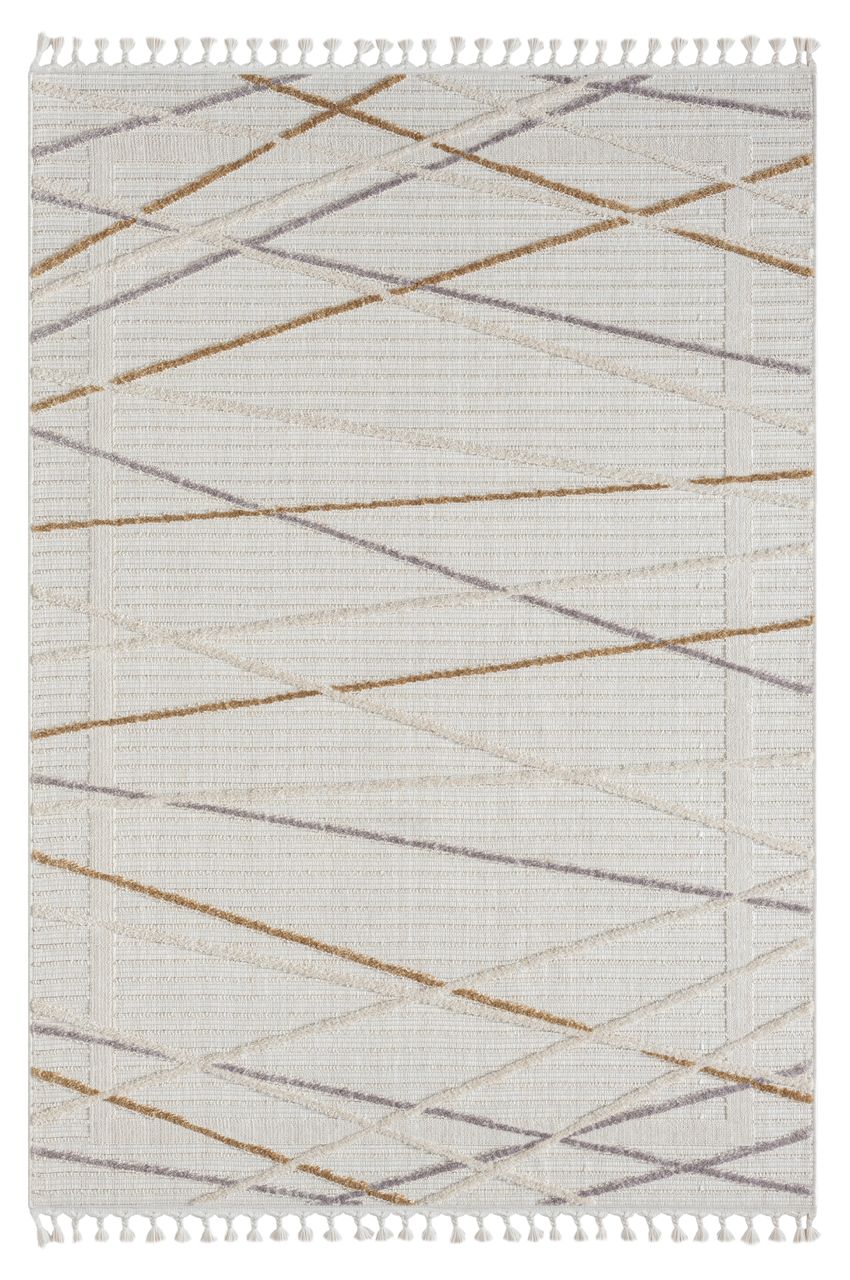 MyFlair Teppich Mila, 140cm x 200cm, Farbe Hellgrau, rechteckig, Florhöhe 10mm
