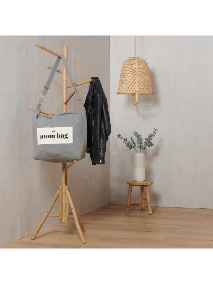 nordic coast company  Mom Bag Wickeltasche Teddy Grau günstig kaufen onesize