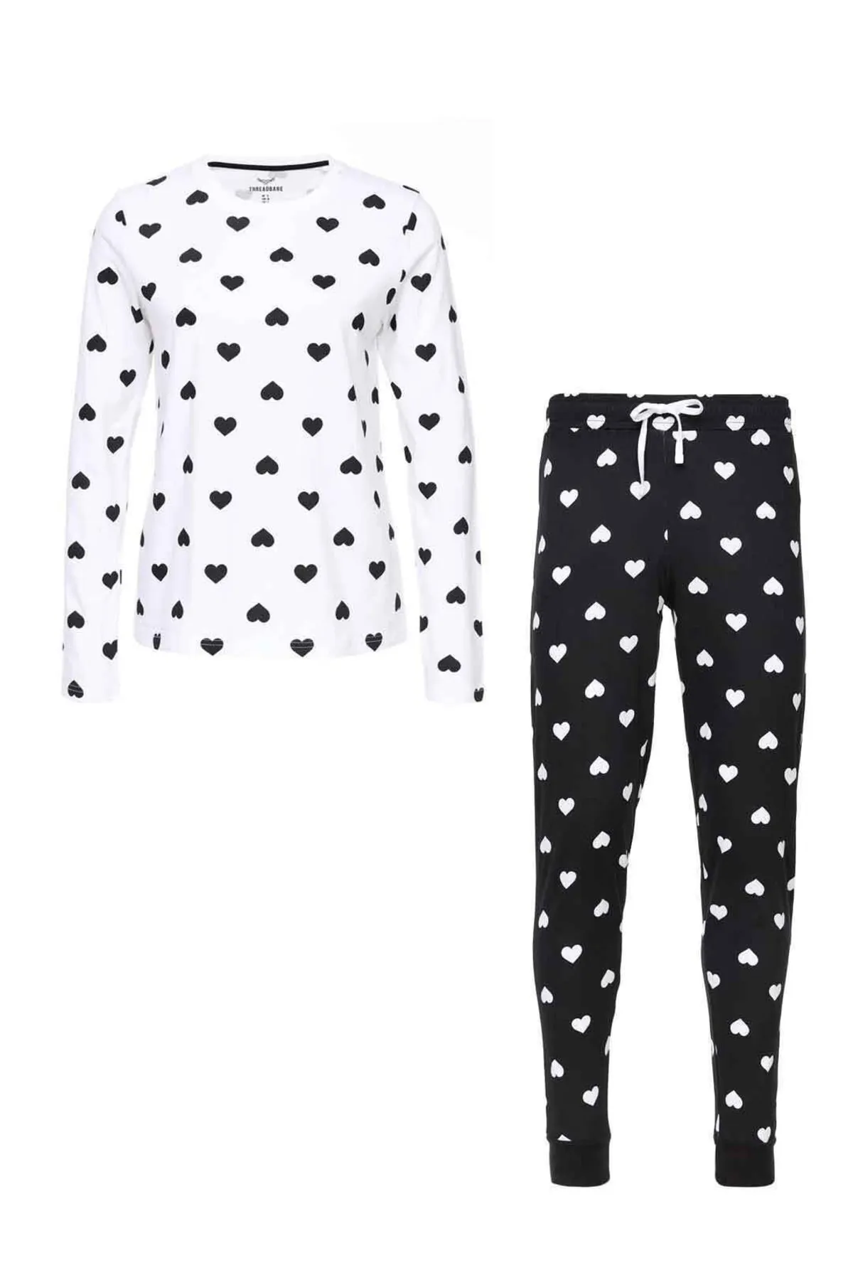 Threadbare  Pyjama set - Schwarz - Pünktchen