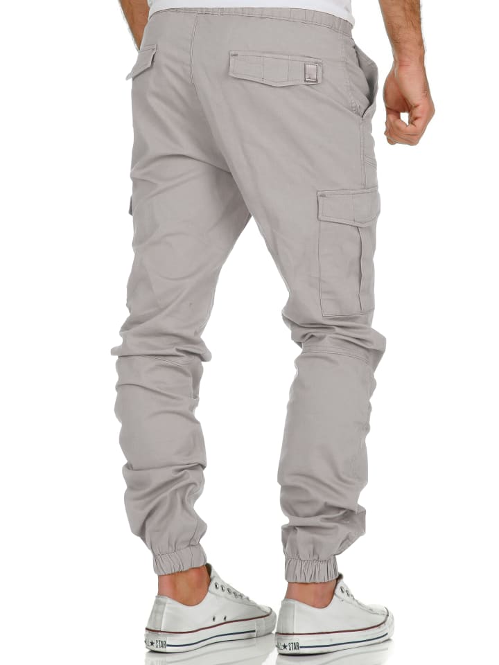 Amaci&Sons Cargo Jogger-Chino SAN ANTONIO in Hellgrau günstig kaufen