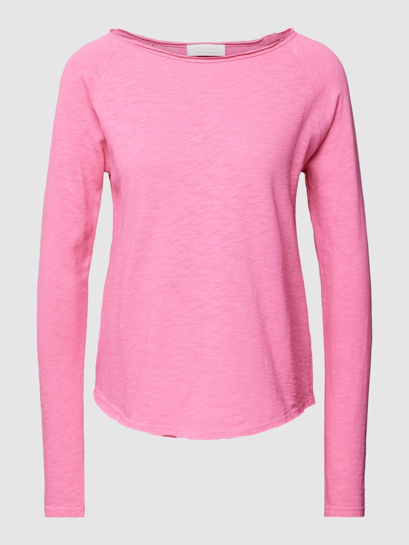 Longsleeve mit U-Boot-Ausschnitt in pink